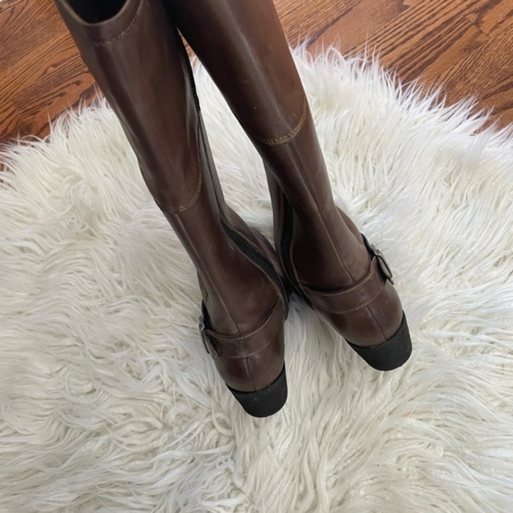Born Montana brown leather cut out detail boots size 7 - Picture 5 of 8